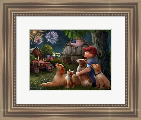 Framed America the Beautiful Print