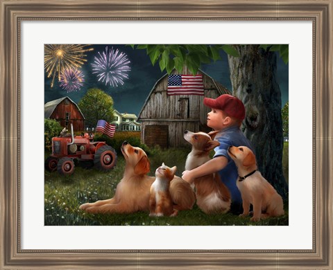 Framed America the Beautiful Print