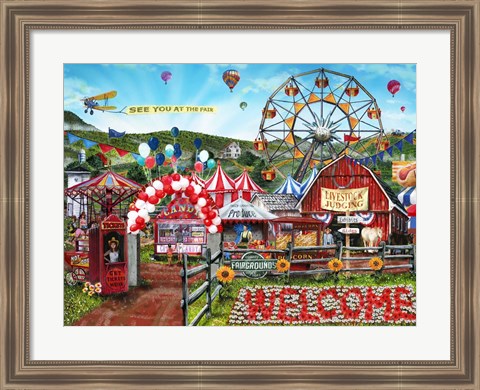 Framed At The Fair Print