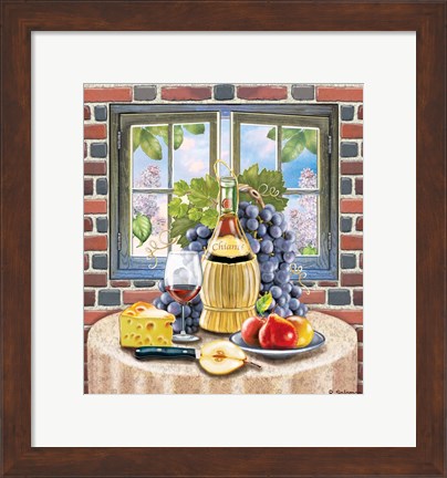 Framed Chianti in Lilac Season Print