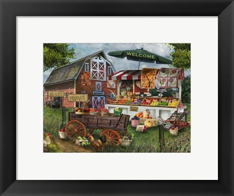 Framed Fresh Country Produce Print