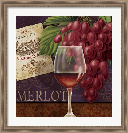 Framed Merlot for One Print