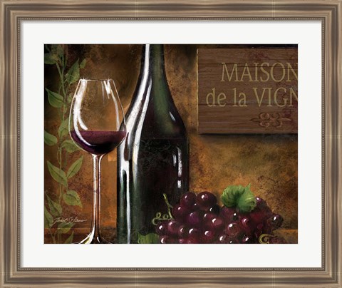 Framed Maison de la Vigne Print