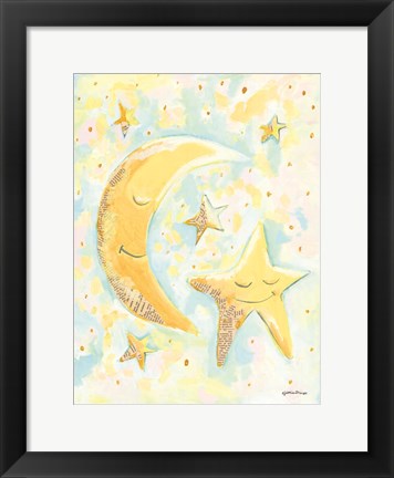 Framed Moon and Star Friends Print