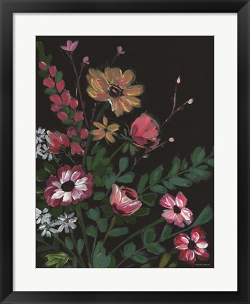 Framed Dark and Moody Florals 2 Print