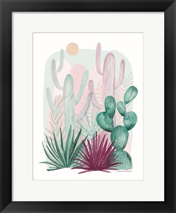 Framed Cactus Summer Print