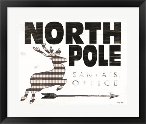 Framed North Pole Office Print