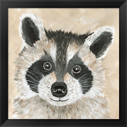 Framed Roxie the Raccoon Print