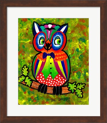 Framed Carnival Owl II Print