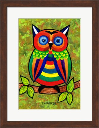 Framed Carnival Owl Print