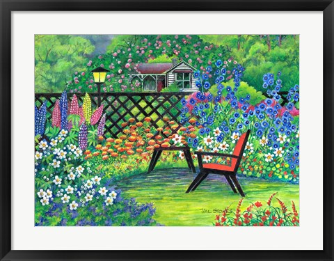 Framed Garden Retreat Print