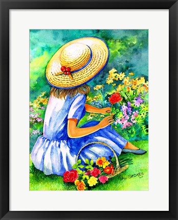 Framed Spring Bouquet Print