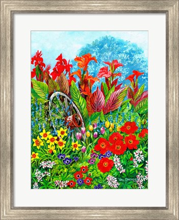 Framed Springtime Garden Print