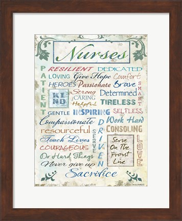 Framed Nurses Print