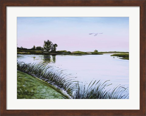 Framed Delta at Dusk Print