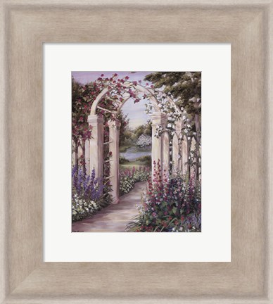 Framed Garden Escape II Print