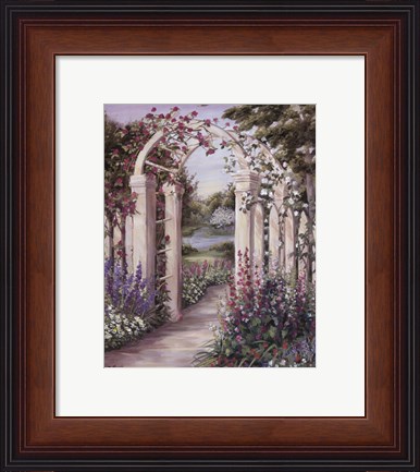 Framed Garden Escape II Print