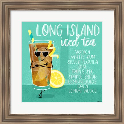 Framed Long Island Iced Tea Print