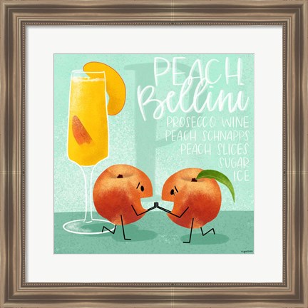 Framed Peach Bellini Print