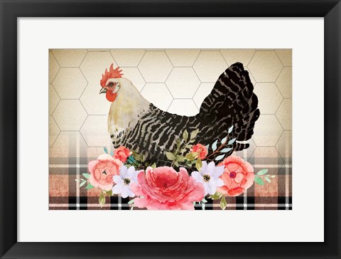 Framed Farmhouse Floral Print