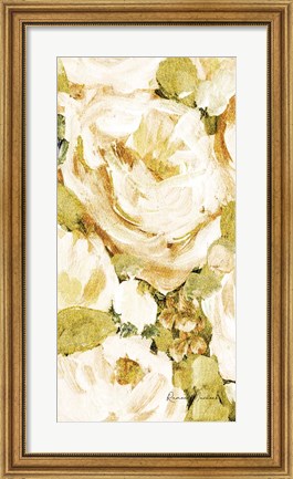 Framed Golden Glitter Roses No. 1 Print