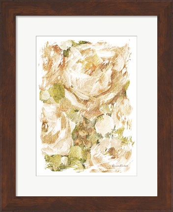 Framed Golden Glitter Roses No. 2 Print