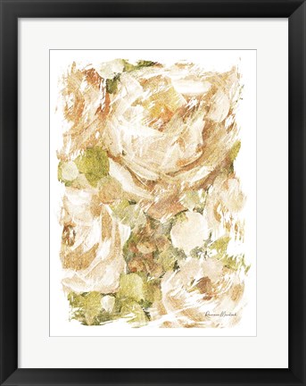 Framed Golden Glitter Roses No. 2 Print