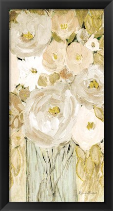 Framed Golden Glitter Vase No. 1 Print