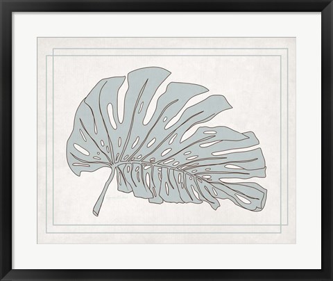 Framed Tropical Monstera II Print