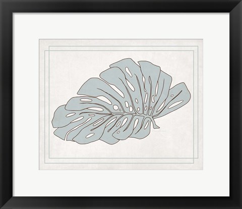 Framed Tropical Monstera I Print