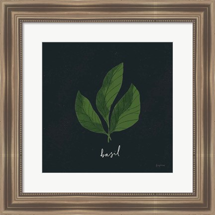 Framed Herbs VI Black Print