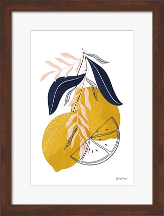 Framed Lemons II Print