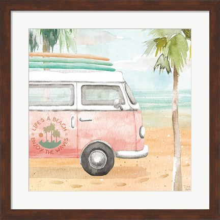 Framed Surfs Up V Print