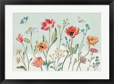 Framed Boho Field X Print