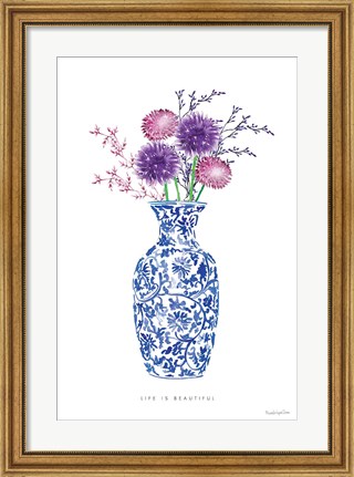 Framed Chinoiserie Style II Print