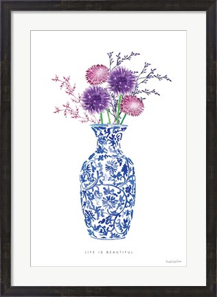 Framed Chinoiserie Style II Print