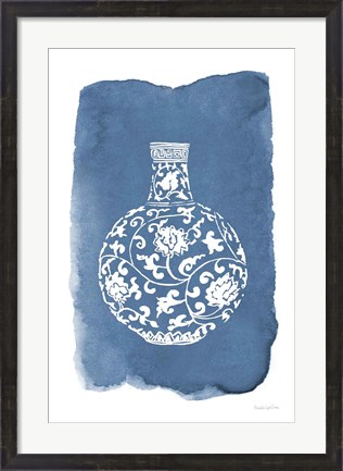 Framed Chinese Vase I Print