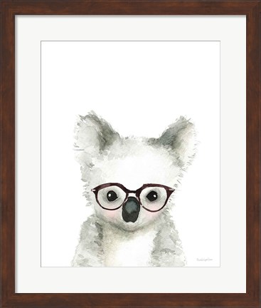 Framed Koala in Glasses Print