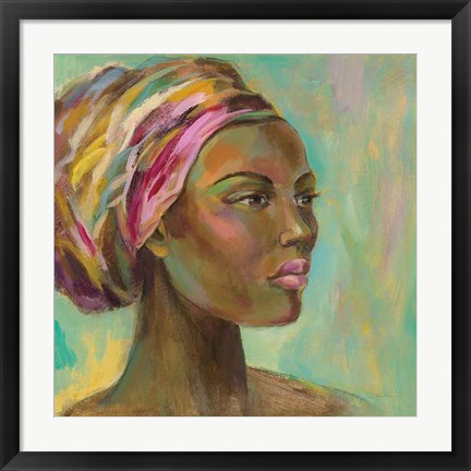 Framed African Woman I Print