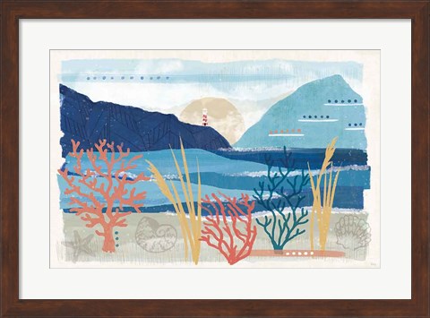 Framed Coastal View I Print