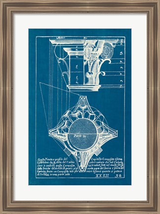 Framed Architectural Drawings X Blueprint Print