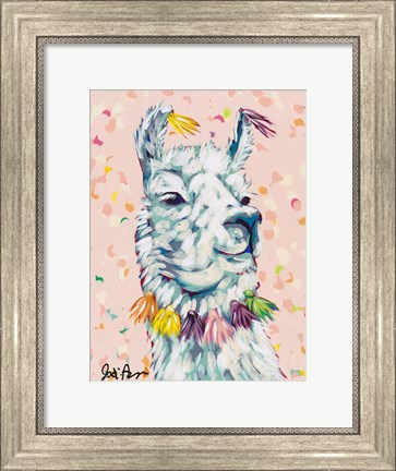 Framed Drama Llama II Print