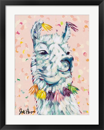 Framed Drama Llama II Print