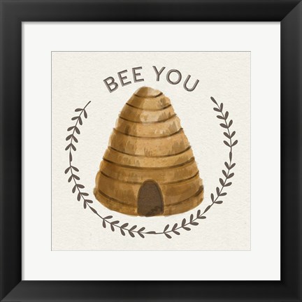 Framed Bee Hive IV-Bee You Print