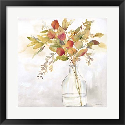 Framed Eucalyptus Vase Spice I Print