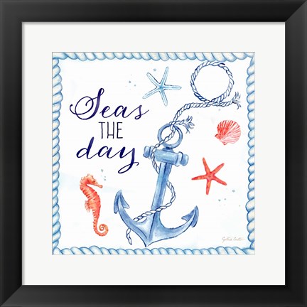 Framed Nautical Sea Life III-Anchor Print