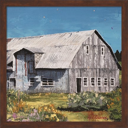 Framed Portrait of a Barn Print