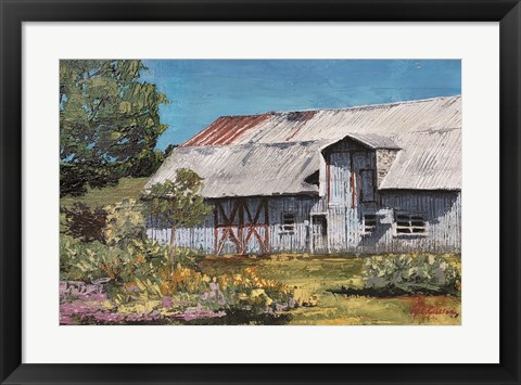 Framed Portrait of a Barn landscape Print