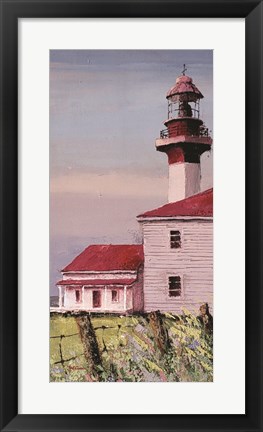 Framed Lighthouse Point panel Print