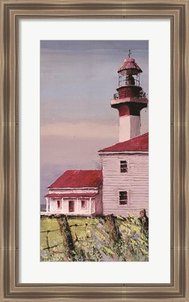 Framed Lighthouse Point panel Print